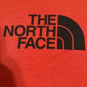 SHIRT  North Face Mens LRG Short Sleeve Crew‎ Neck Shirt Slim Fit Logo Orange